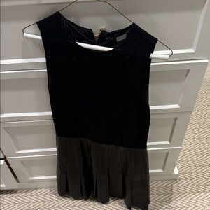 Alice and Olivia Chara mesh Black dress